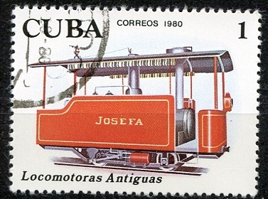 Cuba 1980 Scott 2357 Sello * Tren Locomotoras Antiguas Train Vieilles Locomotives Josefa Timbre 1c Mi.2506 Yvert2216 